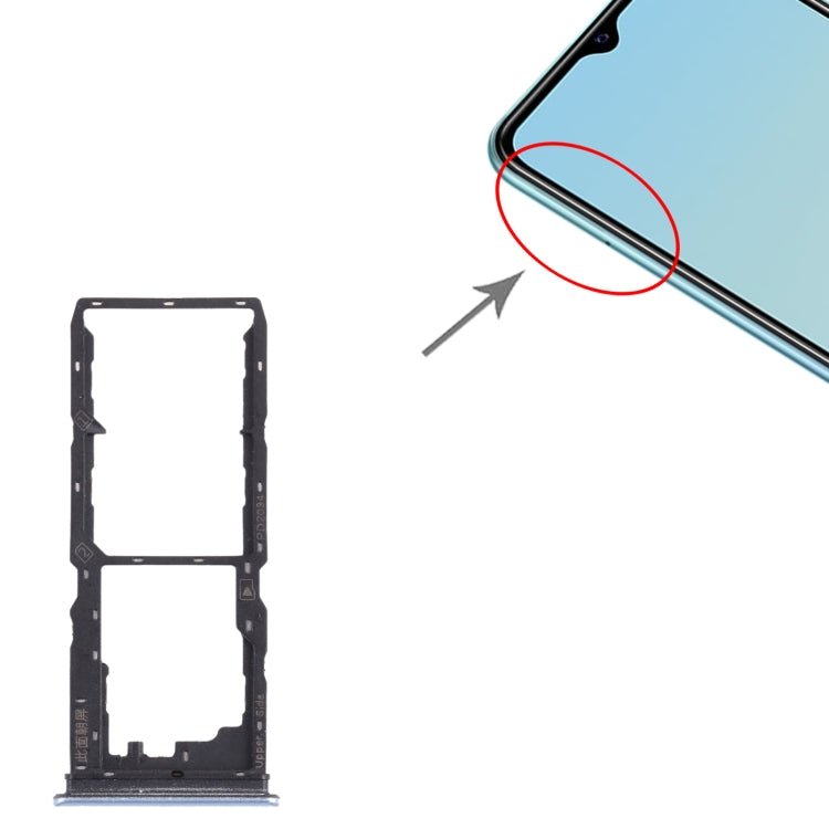 For vivo Y20a / Y20 2021 SIM Card Tray + SIM Card Tray + Micro SD Card Tray, For vivo Y20a / Y20 2021 - ORIWHIZ