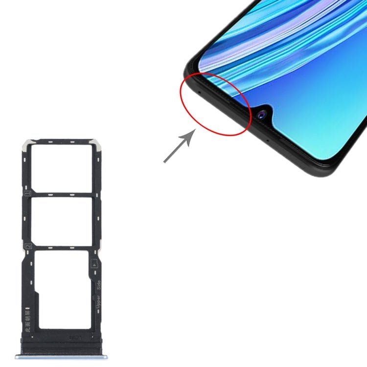 For vivo Y21 2021 / Y21S / Y21T / Y21T India SIM Card Tray + SIM Card Tray + Micro SD Card Tray, For vivo Y21 2021 / Y21S / Y21T / Y21T India - ORIWHIZ