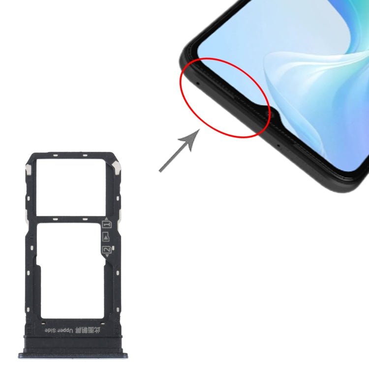 For vivo Y33S / Y33T SIM Card Tray + SIM / Micro SD Card Tray, For vivo Y33S / Y33T - ORIWHIZ