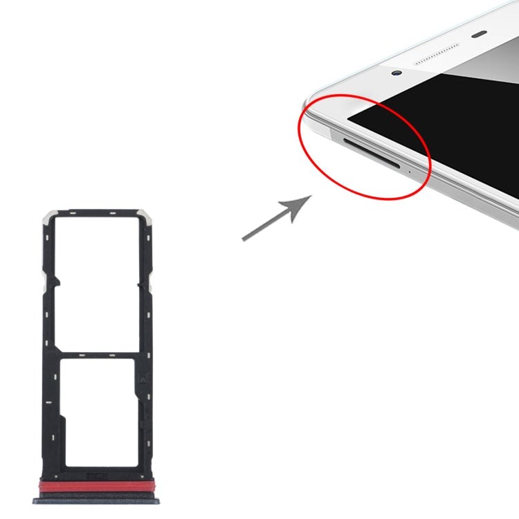 For vivo Y35 4G SIM Card Tray + SIM Card Tray + Micro SD Card Tray, For vivo Y35 4G - ORIWHIZ