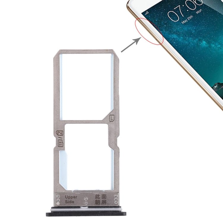 For Vivo Y67 SIM Card Tray + SIM Card Tray / Micro SD Card Tray, For Vivo Y67 - ORIWHIZ