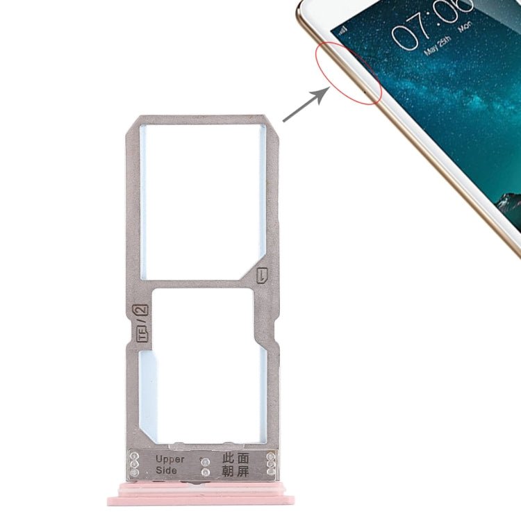 For Vivo Y67 SIM Card Tray + SIM Card Tray / Micro SD Card Tray, For Vivo Y67 - ORIWHIZ