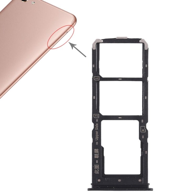 For Vivo Y71 2 x SIM Card Tray + Micro SD Card Tray, For Vivo Y71 - ORIWHIZ