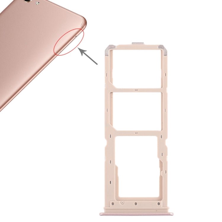 For Vivo Y71 2 x SIM Card Tray + Micro SD Card Tray, For Vivo Y71 - ORIWHIZ