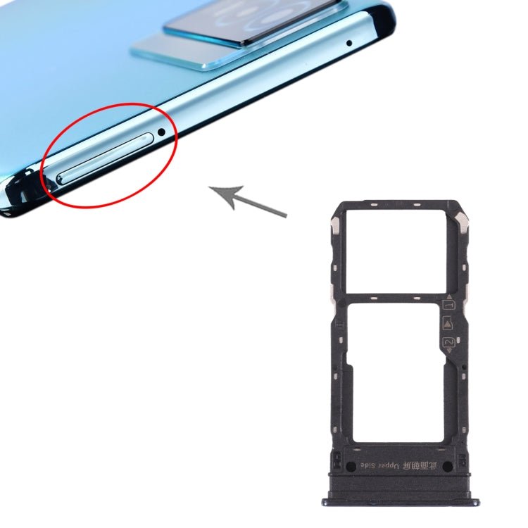For vivo Y76s V2156A SIM Card Tray + SIM Card Tray / Micro SD Card Tray, For vivo Y76s - ORIWHIZ