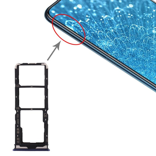 For Vivo Y7s SIM Card Tray + SIM Card Tray + Micro SD Card Tray, For Vivo Y7s - ORIWHIZ