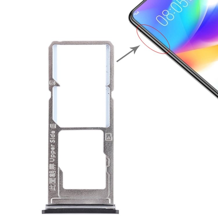 For Vivo Y85 / Z1 / Z1i / V9 Youth / V9 2 x SIM Card Tray + Micro SD Card Tray, For Vivo Y85 - ORIWHIZ