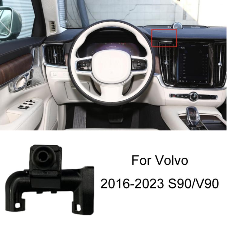 For Volvo Car - Mounted Special Mobile Phone Navigation Bracket Base, 09 - 17 XC60, 15 - 23 XC90, 16 - 23 S90 With Glue/V90, 16 - 23 S90 Buckle/V90, 18 - 23 XC60, 20 - 23 S60/V60, 20 - 23 XC40 - ORIWHIZ
