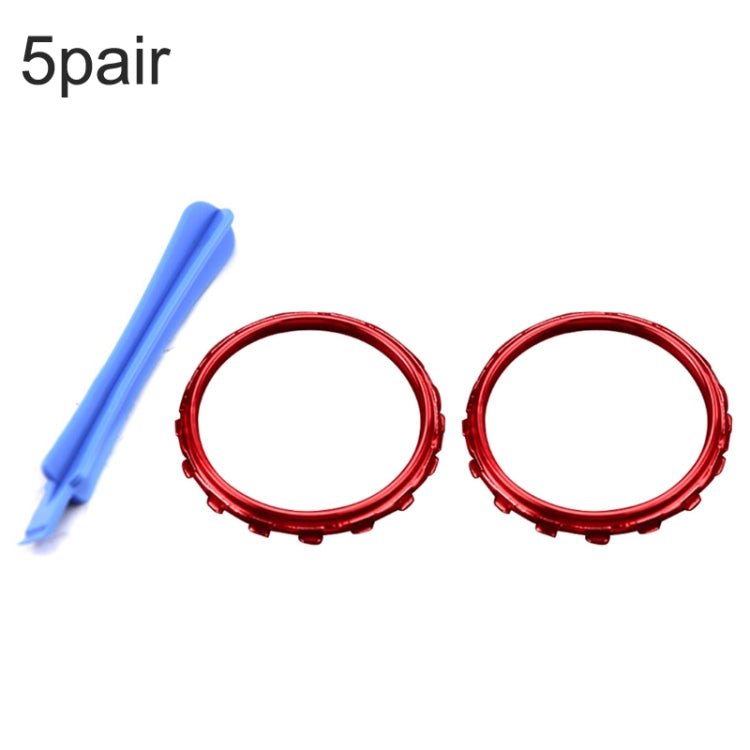 For Xbox One Elite 5pairs 3D Replacement Ring + Screwdriver Handle Accessories, Black + Screwdriver, Gold Plating + Screwdriver, Silver Plating + Screwdriver, Red Plating + Screwdriver, Blue Plating + Screwdriver - ORIWHIZ
