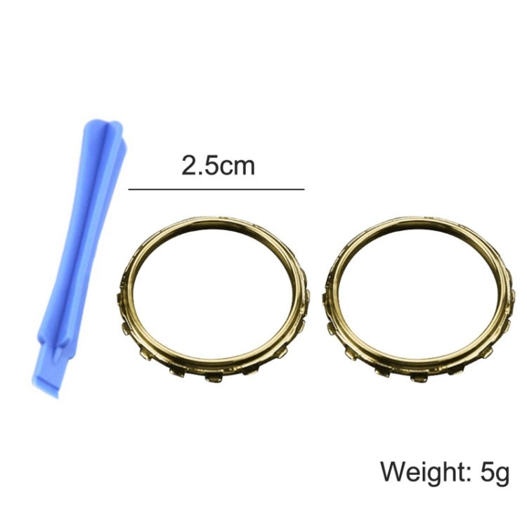 For Xbox One Elite 5pairs 3D Replacement Ring + Screwdriver Handle Accessories, Black + Screwdriver, Gold Plating + Screwdriver, Silver Plating + Screwdriver, Red Plating + Screwdriver, Blue Plating + Screwdriver - ORIWHIZ