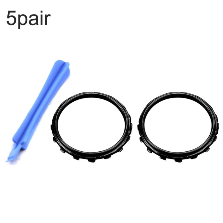 For Xbox One Elite 5pairs 3D Replacement Ring + Screwdriver Handle Accessories, Black + Screwdriver, Gold Plating + Screwdriver, Silver Plating + Screwdriver, Red Plating + Screwdriver, Blue Plating + Screwdriver - ORIWHIZ