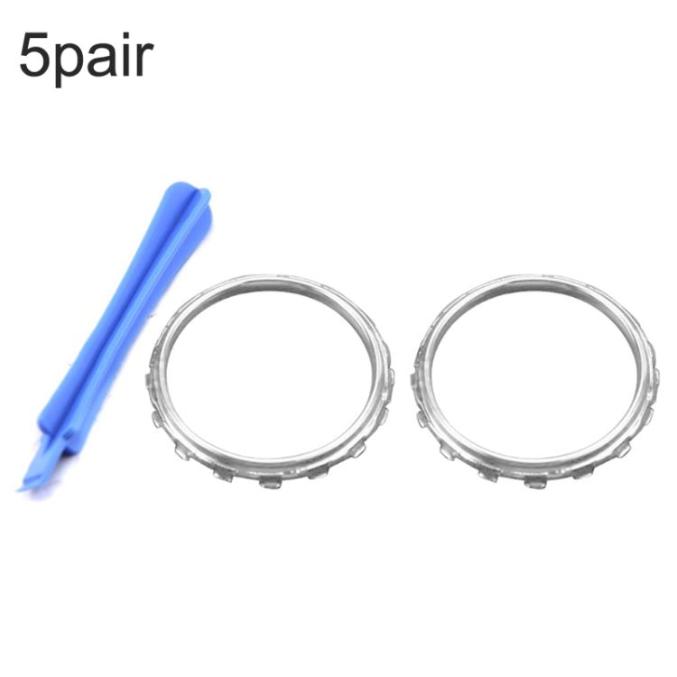 For Xbox One Elite 5pairs 3D Replacement Ring + Screwdriver Handle Accessories, Black + Screwdriver, Gold Plating + Screwdriver, Silver Plating + Screwdriver, Red Plating + Screwdriver, Blue Plating + Screwdriver - ORIWHIZ
