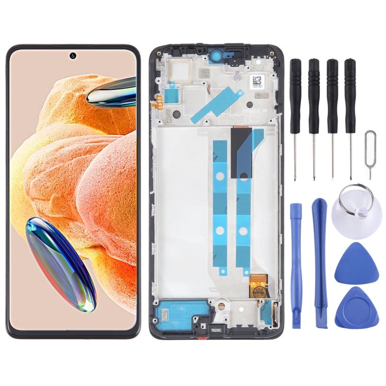 For Xiaomi Redmi Note 12 Pro 4G OLED Material LCD Screen Digitizer Full Assembly with Frame, For Xiaomi Redmi Note 12 Pro 4G(OLED ) - ORIWHIZ
