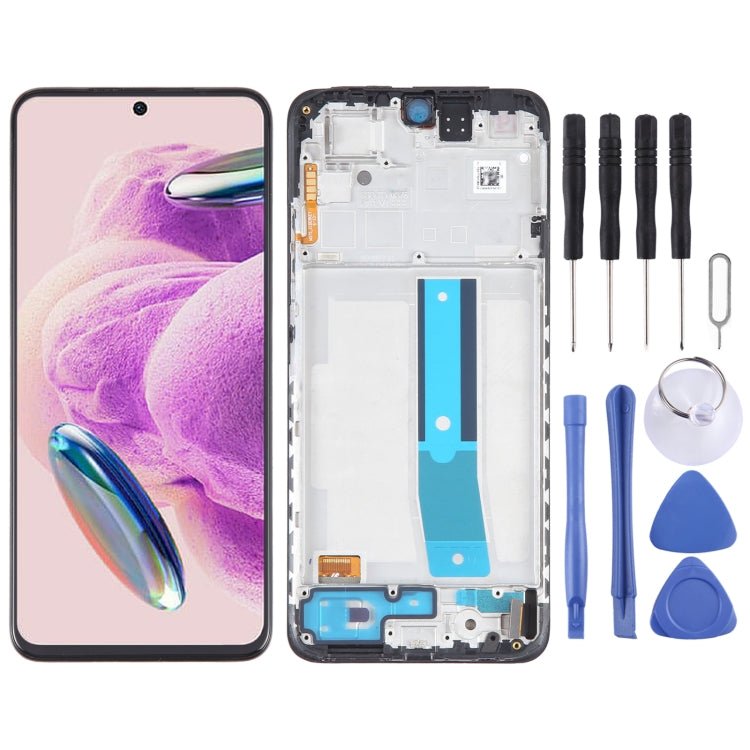 For Xiaomi Redmi Note 12S OLED Material LCD Screen Digitizer Full Assembly with Frame, For Xiaomi Redmi Note 12S(OLED) - ORIWHIZ