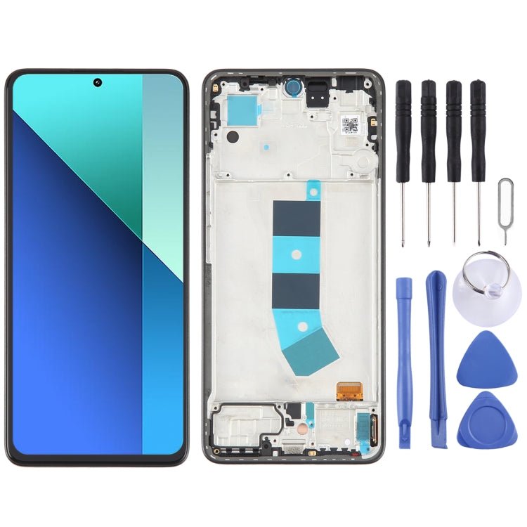 For Xiaomi Redmi Note 13 4G Original AMOLED Material LCD Screen Digitizer Full Assembly with Frame, For Xiaomi Redmi Note 13 4G(Original) - ORIWHIZ