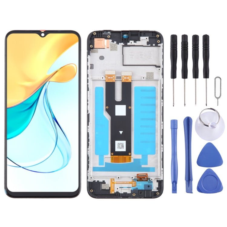 For ZTE Axon 50 Lite 8050 LCD Screen Digitizer Full Assembly with Frame, For ZTE Axon 50 Lite - ORIWHIZ
