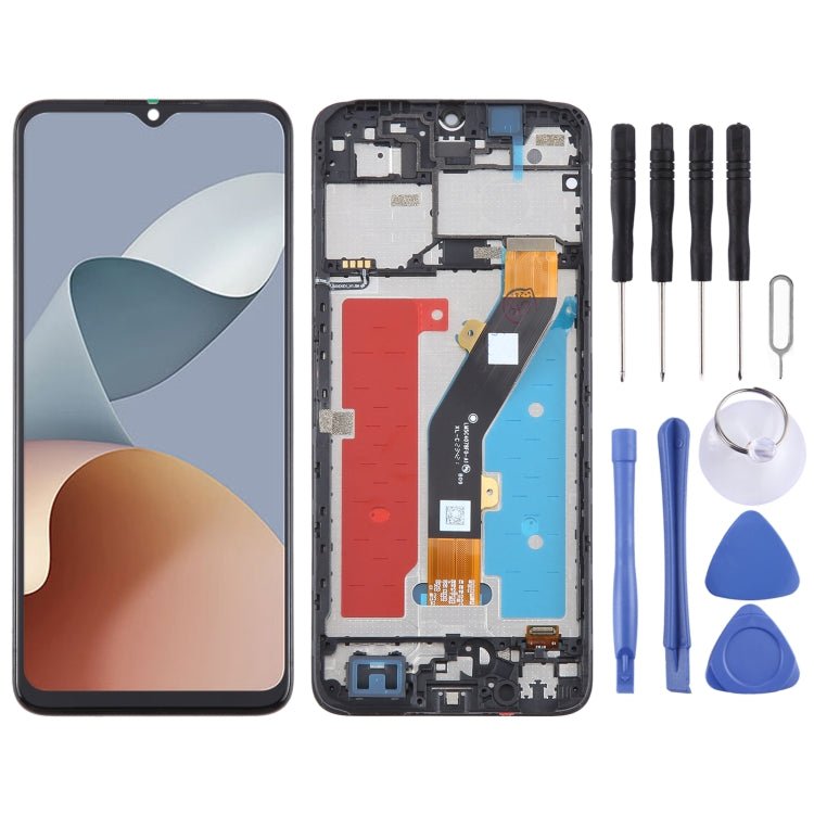 For ZTE Blade A34 LCD Screen Digitizer Full Assembly with Frame, For ZTE Blade A34 - ORIWHIZ