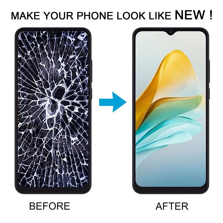 For ZTE Blade A53 Pro LCD Screen with Digitizer Full Assembly, For ZTE Blade A53 Pro - ORIWHIZ