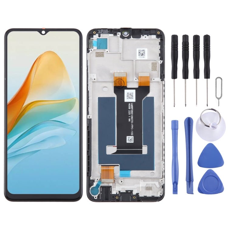 For ZTE Blade V40 Design 8046 LCD Screen Digitizer Full Assembly with Frame, For ZTE Blade V40 Design - ORIWHIZ