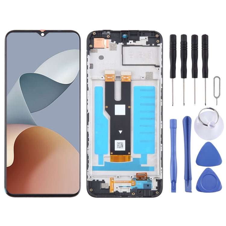For ZTE Blade V50 Smart 7060 LCD Screen Digitizer Full Assembly with Frame, For ZTE Blade V50 Smart - ORIWHIZ