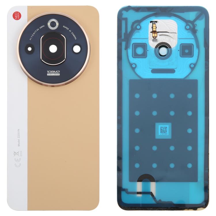 For ZTE nubia Focus Pro Z2351N Leather Battery Back Cover with Adhesive / Camera Lens Cover, For ZTE nubia Focus Pro(Leather) - ORIWHIZ