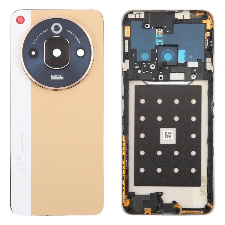 For ZTE nubia Focus Pro Z2351N Leather Battery Back Cover with Middle Frame / Camera Lens Cover, For ZTE nubia Focus Pro(Leather with Middle Frame) - ORIWHIZ