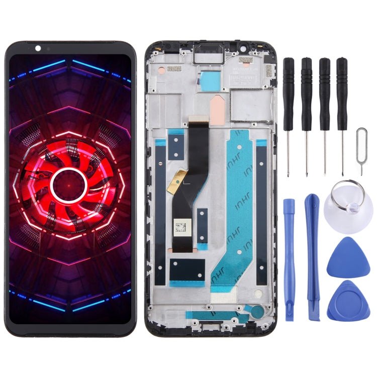 For ZTE Nubia Red Magic 3 NX627J LCD Screen Digitizer Full Assembly with Frame, For ZTE Nubia Red Magic 3 - ORIWHIZ