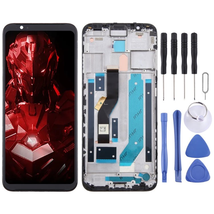 For ZTE Nubia Red Magic 3s LCD Screen Digitizer Full Assembly with Frame, For ZTE Nubia Red Magic 3s - ORIWHIZ