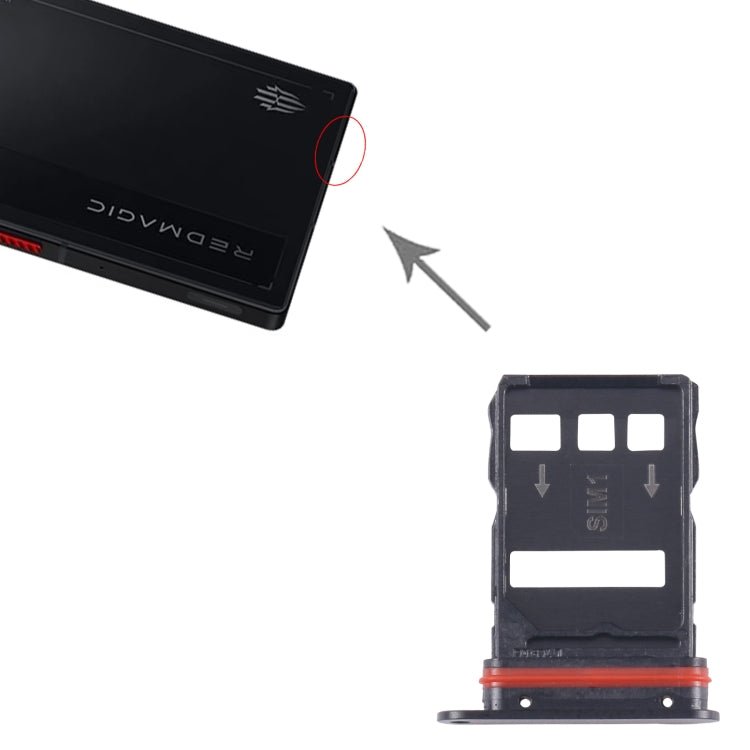 For ZTE nubia Red Magic 9 Pro NX769J SIM Card Tray + SIM Card Tray, For ZTE nubia Red Magic 9 Pro - ORIWHIZ