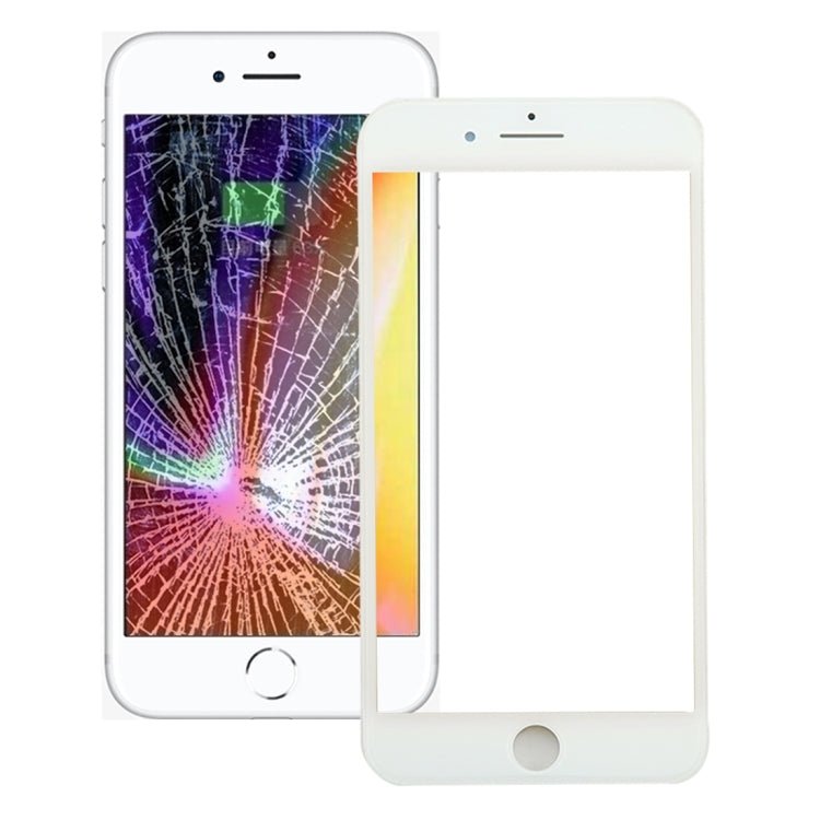 Front Screen Outer Glass Lens with Front LCD Screen Bezel Frame & OCA Optically Clear Adhesive for iPhone 8, For iPhone 8 (Frame+OCA) - ORIWHIZ