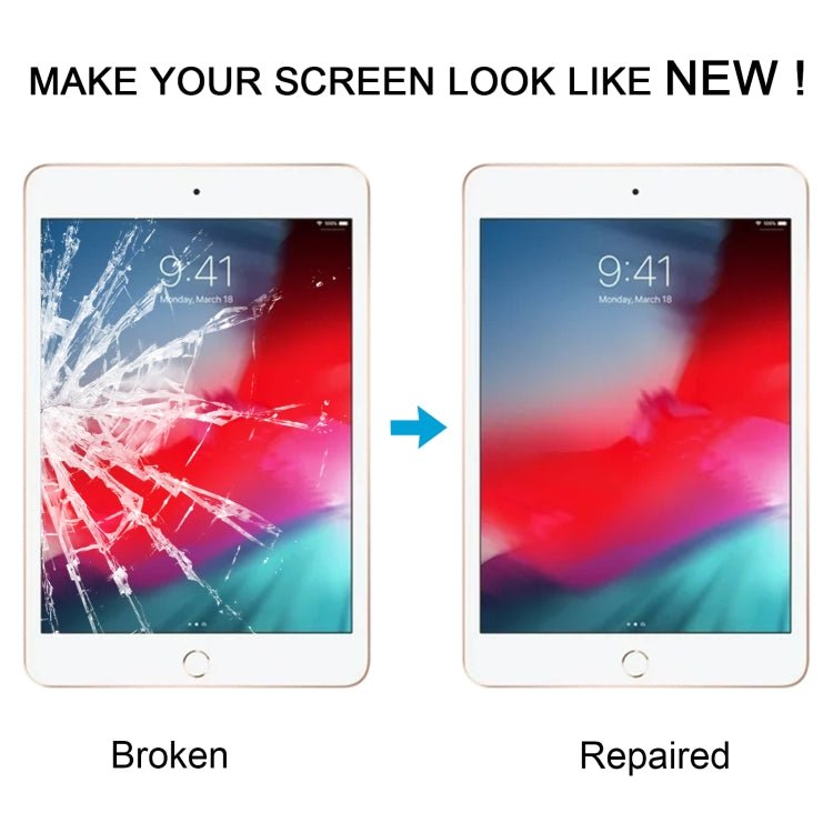 Front Screen Outer Glass Lens with OCA Optically Clear Adhesive, For iPad mini 5, For iPad Pro 12.9 2017, For iPad 6 / Air 2, For iPad Pro 10.5, For iPad Pro 12.9 2015, For iPad mini 4 - ORIWHIZ