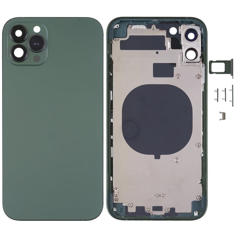 Frosted Frame Back Housing Cover with Appearance Imitation of iP13 Pro for iPhone 11, for iPhone 11(Frosted Frame,Green) - ORIWHIZ
