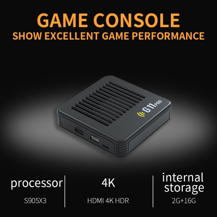 G11 PRO Game Machine TV Box Dual System HDMI HD 4K Retro Arcade, 64G 30,000+ Games, 128G 40,000+ Games, 256G 60,000+ Games, 64G+Charging Handle, 128G+Charging Handle, 256G+Charging Handle - ORIWHIZPocket ConsolePocket Console & AccessoriesToys & Hobbies