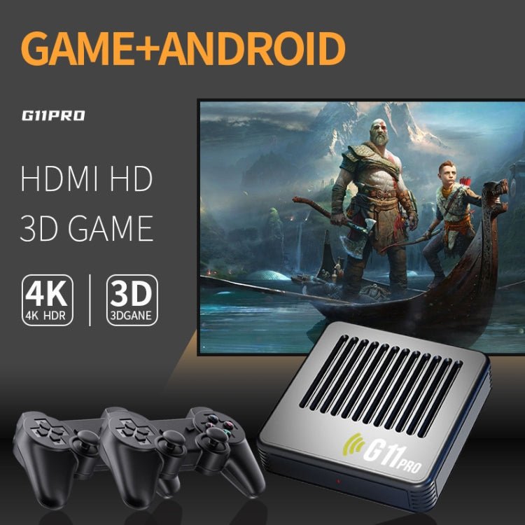 G11 PRO Game Machine TV Box Dual System HDMI HD 4K Retro Arcade, 64G 30,000+ Games, 128G 40,000+ Games, 256G 60,000+ Games, 64G+Charging Handle, 128G+Charging Handle, 256G+Charging Handle - ORIWHIZPocket ConsolePocket Console & AccessoriesToys & Hobbies