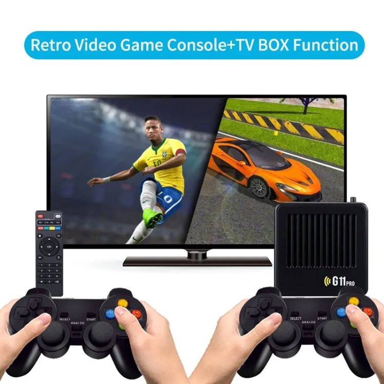 G11 PRO Game Machine TV Box Dual System HDMI HD 4K Retro Arcade, 64G 30,000+ Games, 128G 40,000+ Games, 256G 60,000+ Games, 64G+Charging Handle, 128G+Charging Handle, 256G+Charging Handle - ORIWHIZPocket ConsolePocket Console & AccessoriesToys & Hobbies