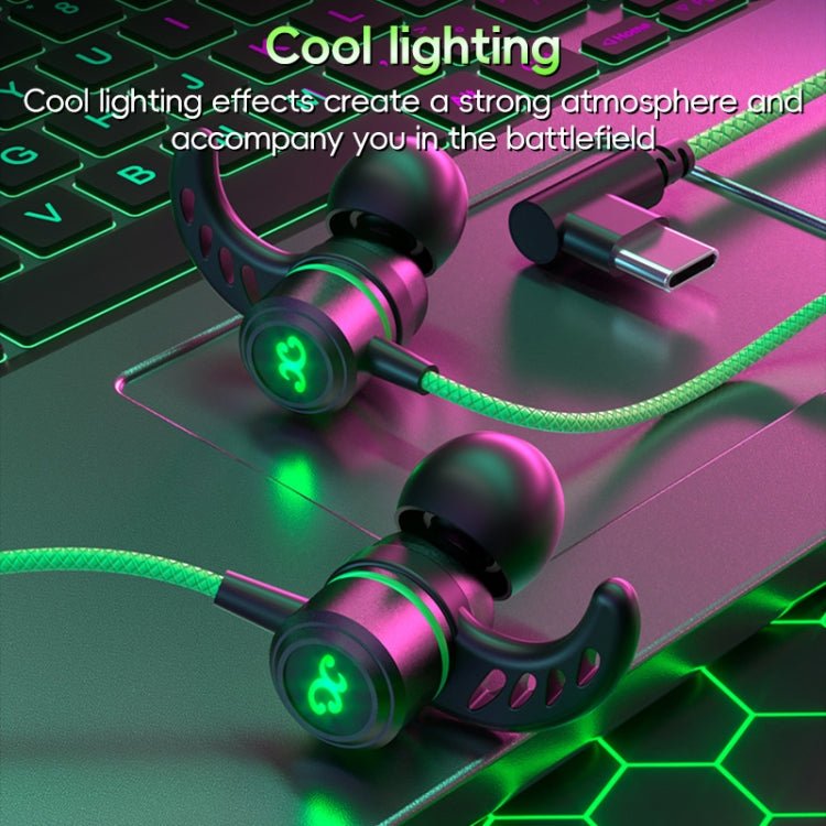 G29 USB - C / Type - C In - Ear Gaming Wired Earphone, Length: 1.2m - ORIWHIZ