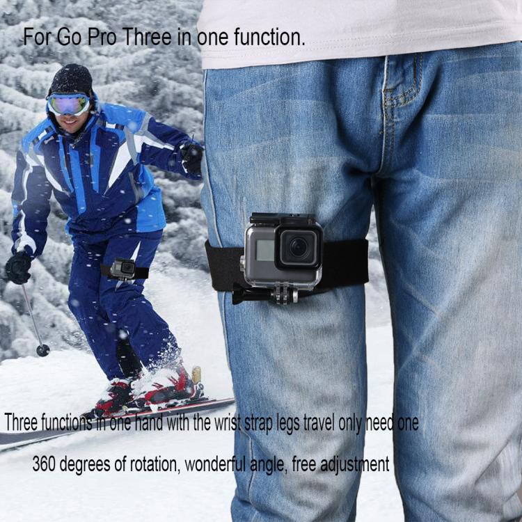 GP278 3 in 1 Hand Wrist Arm Leg Straps 360 - degree Rotation Mount for GoPro, Insta360, DJI and Other Action Cameras, GP278 - ORIWHIZDJI & Insta360 AccessoriesUniversal Chest & Head BeltWrist & Neck Strap
