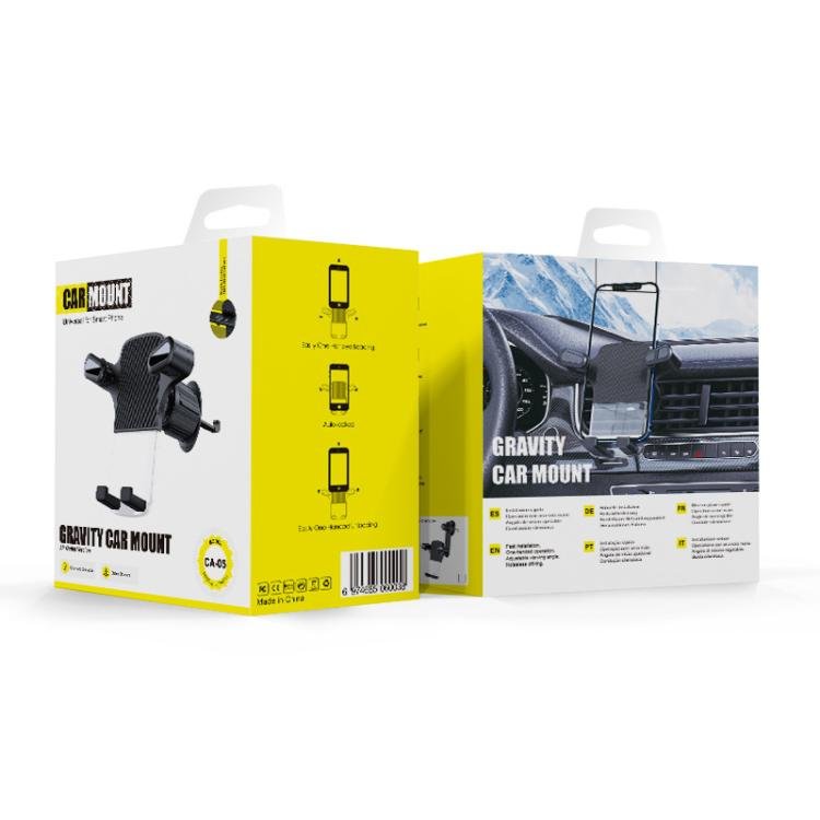 Gravity Car Mobile Phone Holder Air Outlet Fixed Clip Navigation Bracket - ORIWHIZ