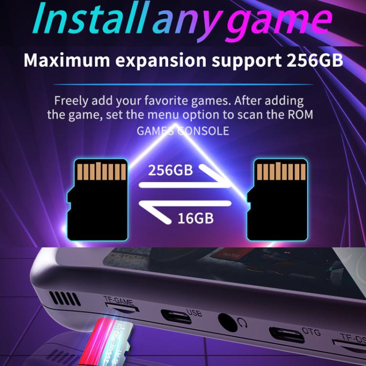 H36S 3.5 Inch IPS HD Screen Retro PSP Game Console Linux System GBA Handheld Video Game Console, 64G, 128G - ORIWHIZPocket ConsolePocket Console & AccessoriesToys & Hobbies