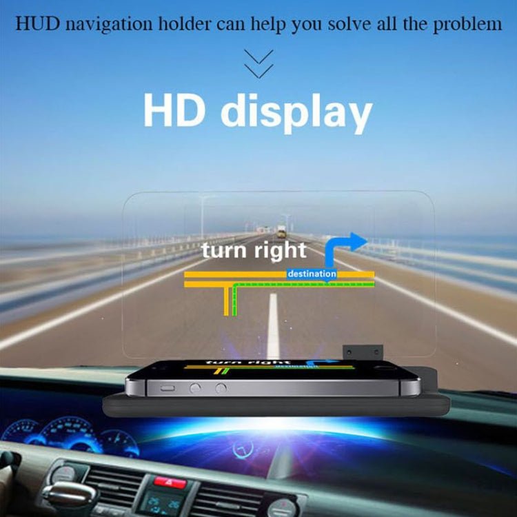 H6 Multi - function Car Smartphone Navigation Head Up Display Holder for 6 Inch Smartphone, H6 - ORIWHIZ
