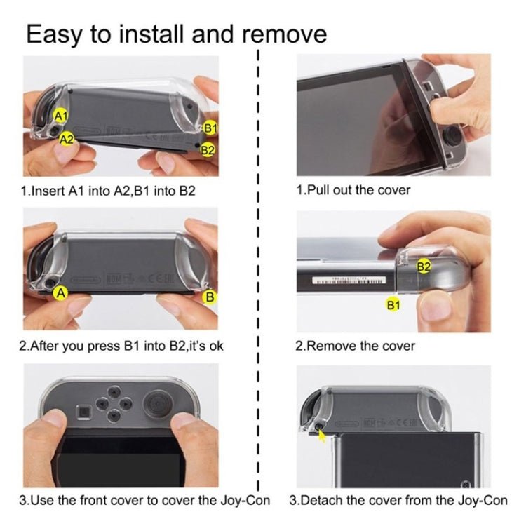 Hard PC Protection Cover For Nintend Switch NS Case Detachable Crystal Plastic Shell Console Controller Accessories - ORIWHIZNintendo AccessoriesNintendo Accessories CasesToys & Hobbies