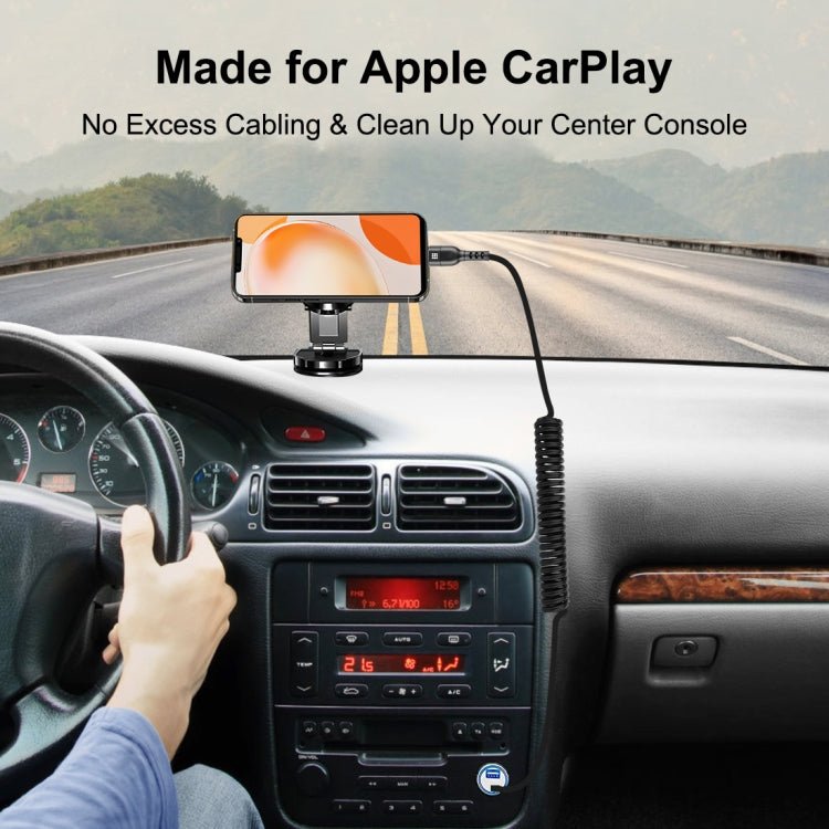 HAWEEL 2m 5A USB - C / Type - C to USB - C / Type - C Retractable Coiled PD Fast Charging Cable, 2m 5A Type - C - ORIWHIZ