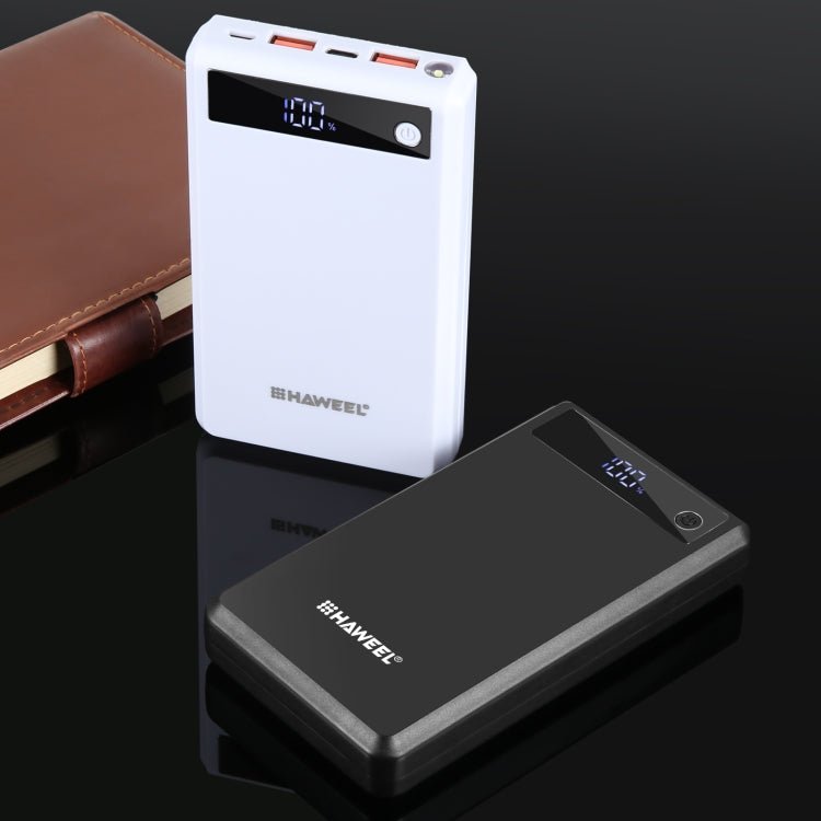 HAWEEL DIY 6 x 18650 Battery 24W Fast Charge Power Bank Box Case with Display, Not Include Battery, 6 x 18650 Battery - ORIWHIZ