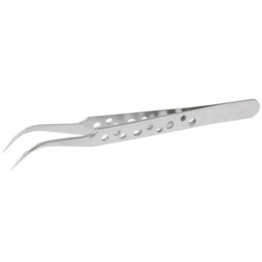 High - Hardness Anti - Magnetic Anti - Acid Steel Curved Tweezers, Curved Head - ORIWHIZ