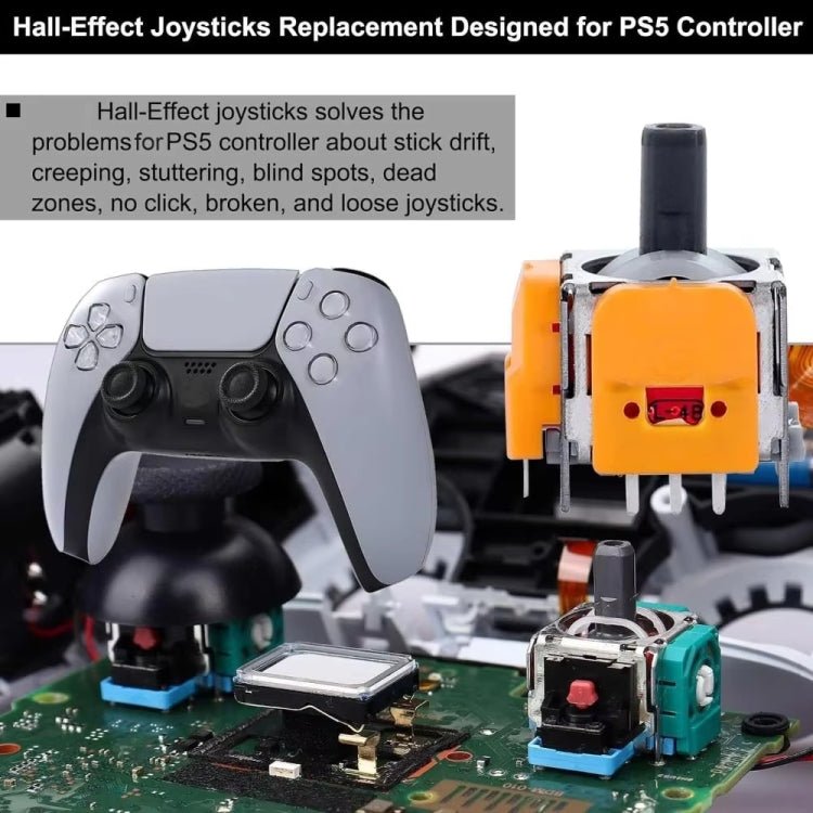 High - precision Adjustable Hall Electromagnetic Joystick, For PS5 Gen3, For PS4, For Switch Pro, For XBOX - ORIWHIZ