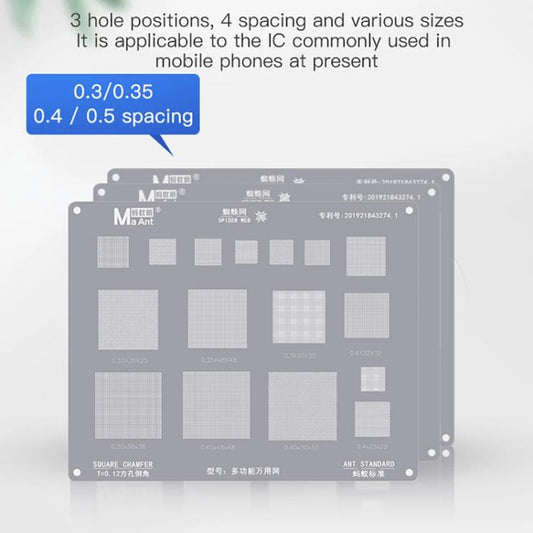 High Temperature 0.3/0.35/0.4/0.5 Pitch Square Hole Round Corner Multi - purpose Wire Mesh, Multifunctional Universal Net - ORIWHIZ