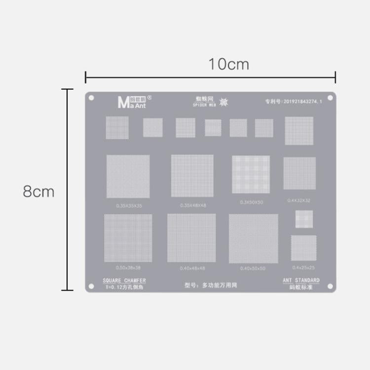 High Temperature 0.3/0.35/0.4/0.5 Pitch Square Hole Round Corner Multi - purpose Wire Mesh, Multifunctional Universal Net - ORIWHIZ