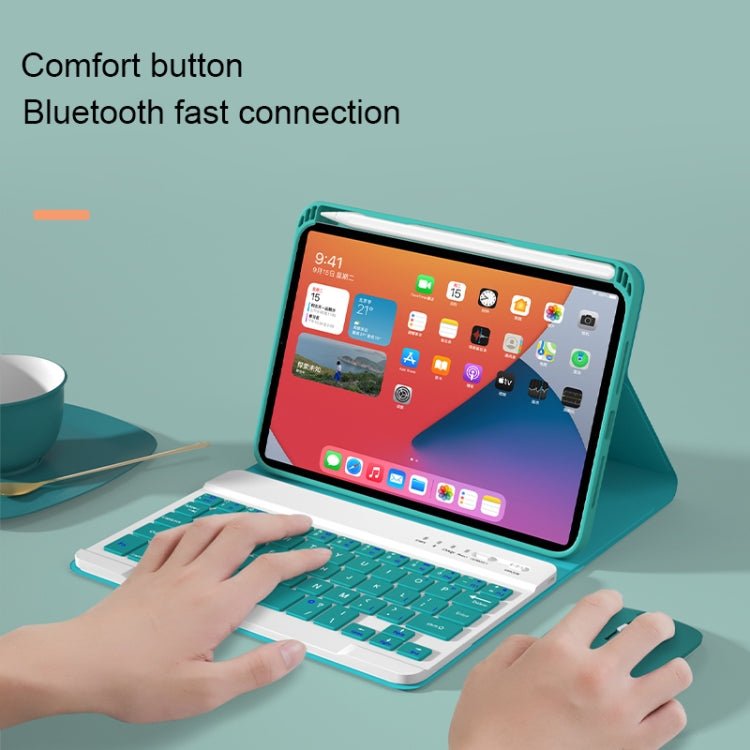 HK006 Square Keys Detachable Bluetooth Keyboard Leather Case with Holder for iPad mini 6, HK006 - ORIWHIZApple AccessoriesiPad KeyboardiPad Keyboard For iPad mini