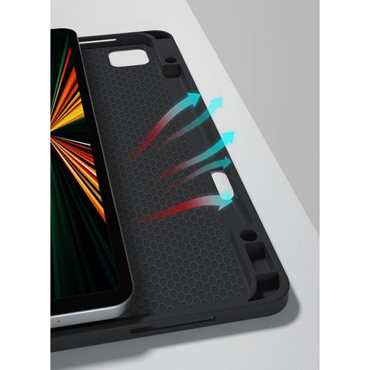 HK132 Detachable Plastic Bluetooth Keyboard Protective Case with Holder & Pen Slot For iPad Pro 12.9 inch 2021 / 2020 / 2018 - ORIWHIZApple AccessoriesiPad KeyboardiPad Keyboard For iPad Pro