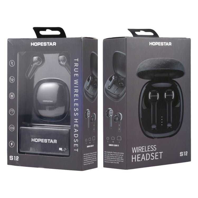 HOPESTAR S12 Bluetooth 5.0 True Wireless Bluetooth Earphone, S12 - ORIWHIZ
